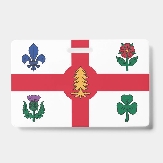Naambadge met vlag van Montreal Badge (Voorzijde)