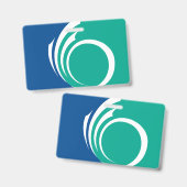 Naambadge met vlag van Ottawa, Canada Badge (Voor- en achterkant)