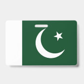 Naambadge met vlag van Pakistan Badge (Achterkant)