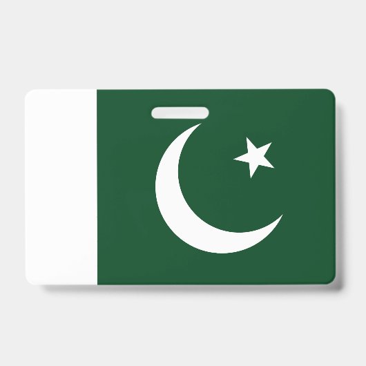 Naambadge met vlag van Pakistan Badge (Voorzijde)