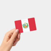 Naambadge met vlag van Peru Badge (Handheld)