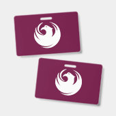 Naambadge met vlag van Phoenix City Badge (Voor- en achterkant)