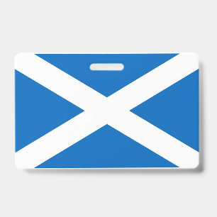 Naambadge met vlag van Schotland, Verenigd Koninkr Badge
