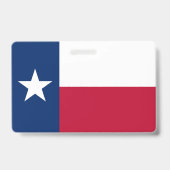 Naambadge met vlag van Texas, VS Badge (Achterkant)