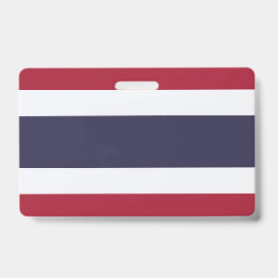 Naambadge met vlag van Thailand Badge