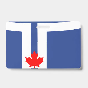Naambadge met vlag van Toronto, Canada Badge