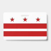 Naambadge met vlag van Washington DC, VS Badge (Achterkant)