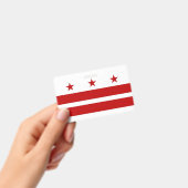 Naambadge met vlag van Washington DC, VS Badge (Handheld)