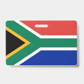 Naambadge met vlag van Zuid-Afrika Badge (Achterkant)