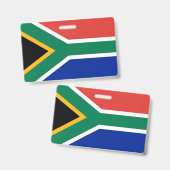 Naambadge met vlag van Zuid-Afrika Badge (Voor- en achterkant)
