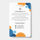 Naambadge Personeelskaart Knop Badge (Achterkant)