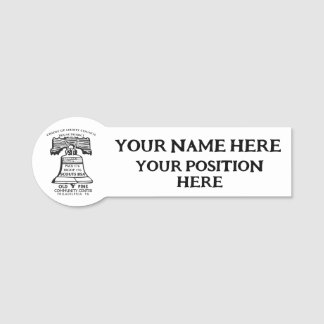 Naambadge - Twee Regels Naamplaatje