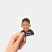 Naambadge voor kind met foto badge (Handheld)