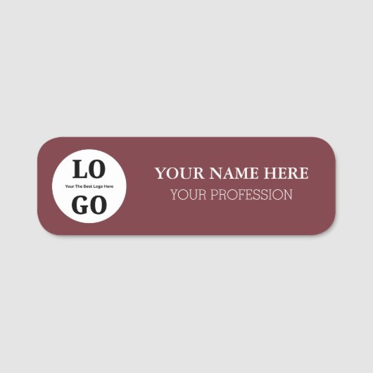 Naambadge voor werknemer naamplaatje (Voorkant)