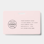 Naambadgekaart | Aangepaste personeels-ID-badges Badge (Achterkant)