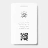 Naambadgekaart | Aangepaste personeels-ID-badges Badge (Achterkant)