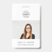 Naambadgekaart | Aangepaste personeels-ID-badges Badge (Voorzijde)