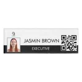 Naambadgekaart & aangepaste QR-code naamlabel Naambadge