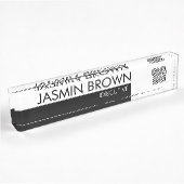 Naambadgekaart & aangepaste QR-code naamlabel Naambordje