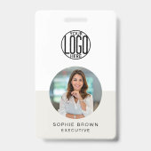 Naambadgekaart | Aangepaste QR-code personeelsbadg Badge (Voorzijde)