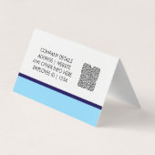 Naambadgekaart & aangepaste QR-code werknemer Visitekaartje (Achterkant)