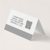 Naambadgekaart & aangepaste QR-code werknemer Visitekaartje (Achterkant)