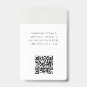 Naambadgekaart | Pasjes met eigen QR-code voor per Badge (Achterkant)