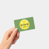 Naambadges op maat voor tennisser en coach badge (Handheld)