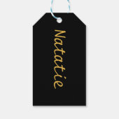 Naambadjes voor huwelijksfeestjes cadeaus cadeaulabel (Achterkant)