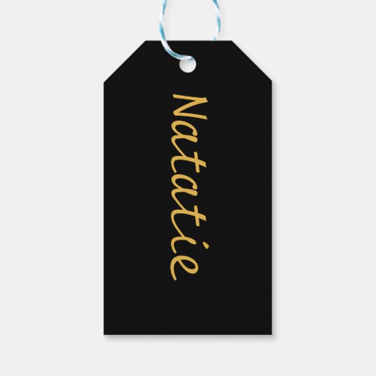 Naambadjes voor huwelijksfeestjes cadeaus cadeaulabel (Achterkant)