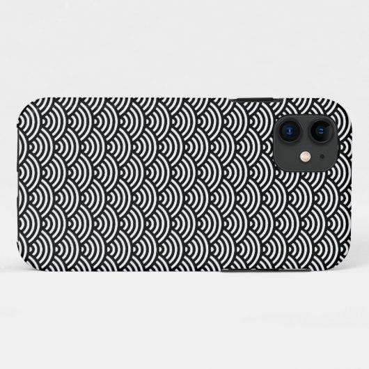NaamBand - Vis Scale Pattern iPhone Case (Achterkant (horizontaal))