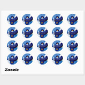 Naamboek borden ronde sticker (Vel)