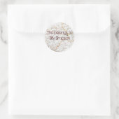 Naamboek borden ronde sticker (Tas)