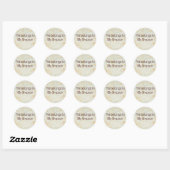 Naamboek borden ronde sticker (Vel)