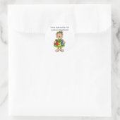 Naamboek borden ronde sticker (Tas)