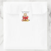Naamboek borden ronde sticker (Tas)