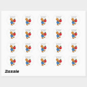 Naamboek borden ronde sticker (Vel)
