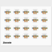 Naamboek borden ronde sticker (Vel)