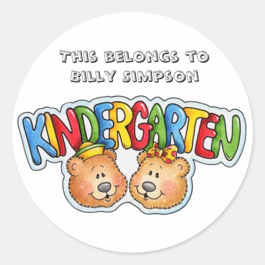 Naamboek borden ronde sticker (Voorkant)