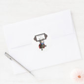 Naamboek borden ronde sticker (Envelop)