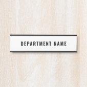 Naambord Afdeling Deur Deurbordje (Voorkant)