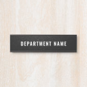 Naambord Afdeling Deur Deurbordje (Voorkant)