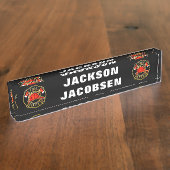 Naambord brandweerhelm (Zijkant)