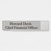 Naambord CFO hangend deur bord Deurbordje (Voorkant)