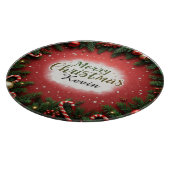 Naambord Kerstkaart Snijplank Cadeau (Hoek)