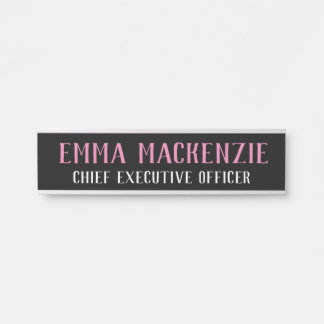 Naambord Roze Modern Hangend Deur Naambord Deurbordje