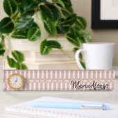 Naambord Roze Roos Glitters