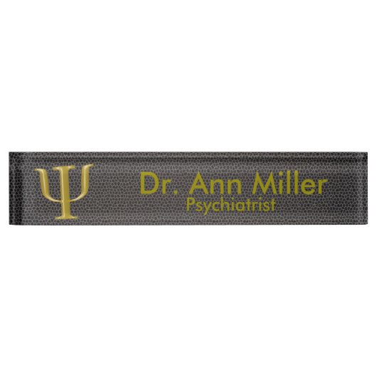 naambord van het psychiatrische bureau (Voorkant)