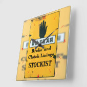  naambord. vierkante klok (Hoek)