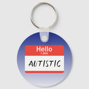 Naambordje Autistisch Sleutelhanger